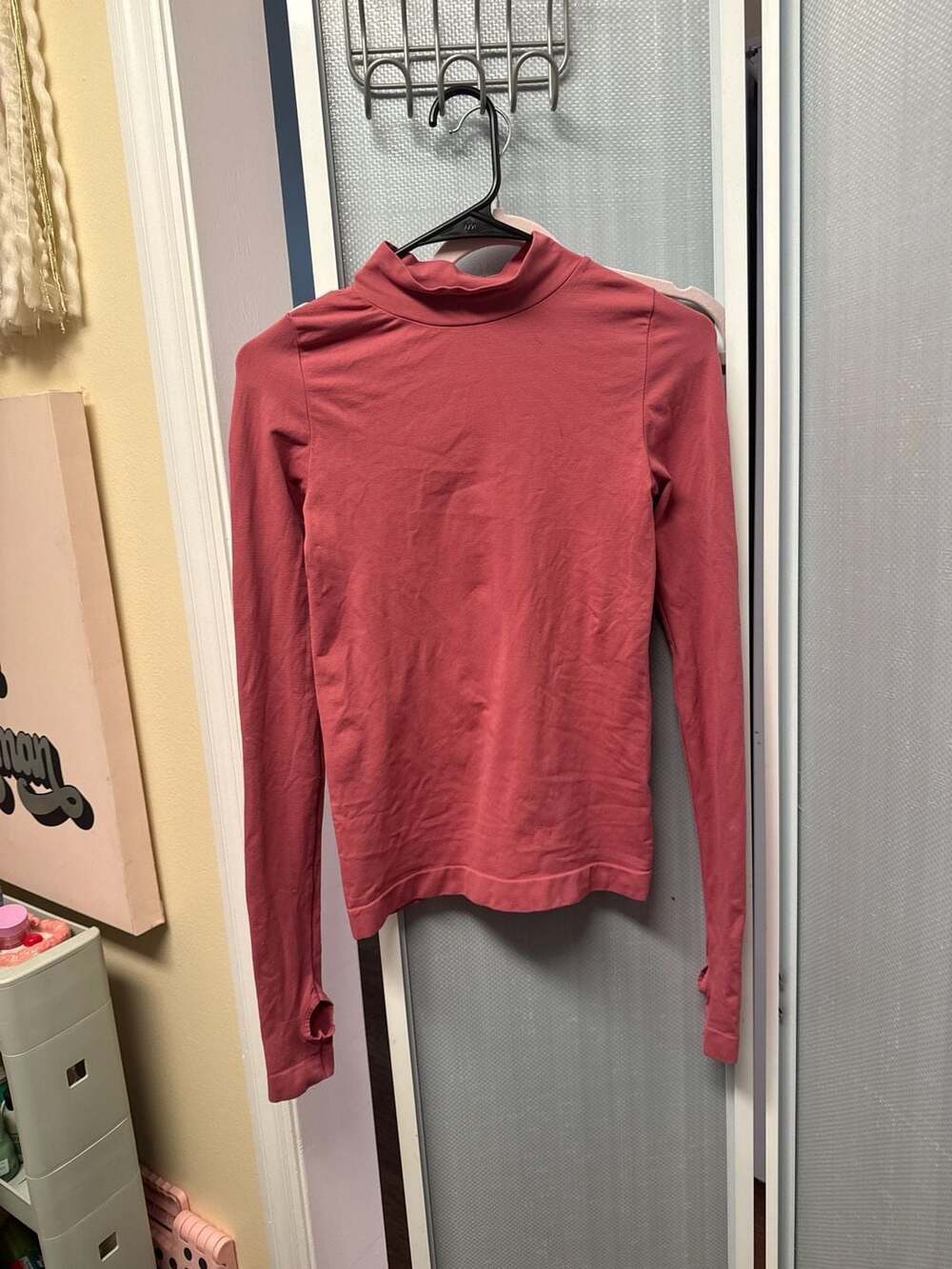Free People Intimately FP Seamless Mock Neck Top with Thumbholes